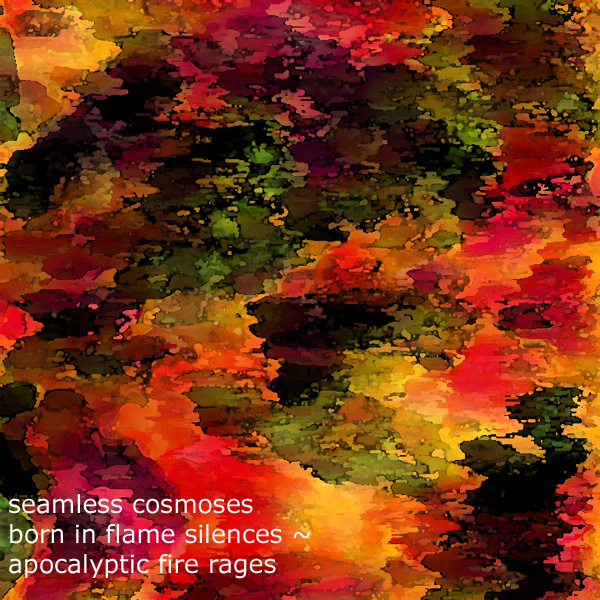 Haiga  2 ~ 5 ~ seamless cosmoses