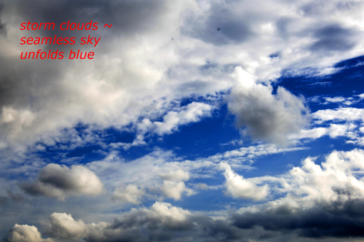 Haiga  3 ~ 11  ~ storm clouds ~